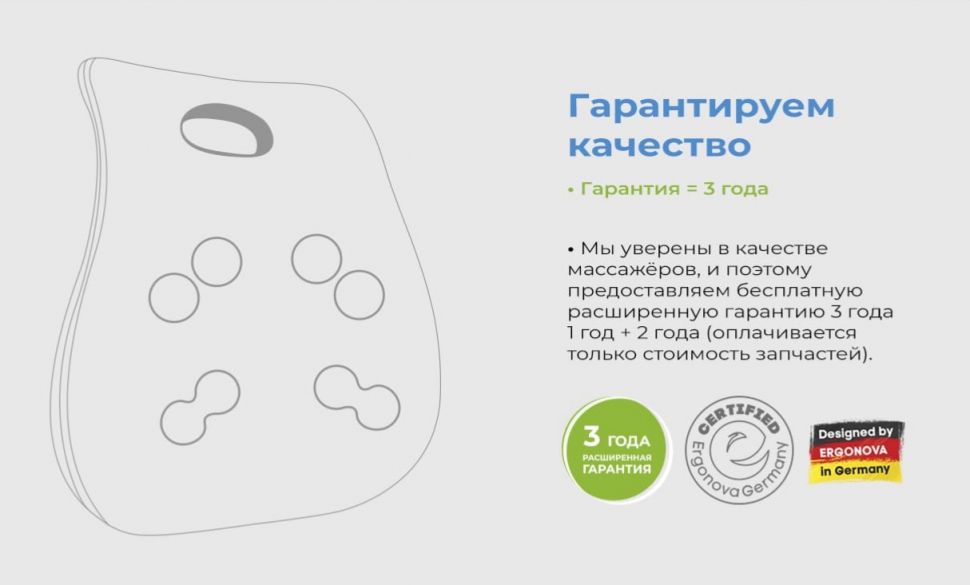 Массажная подушка Ergonova FeelYou2